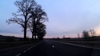 Winter Morning Drive To Dundee Scotland
