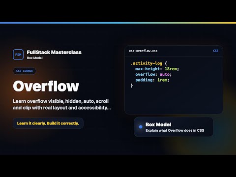 Overflow Explained Fullstack Masterclass Css Course
