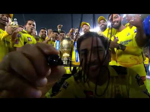 MS Dhoni Signature on Camera - IPL Victory Video Save | Iconic Moment