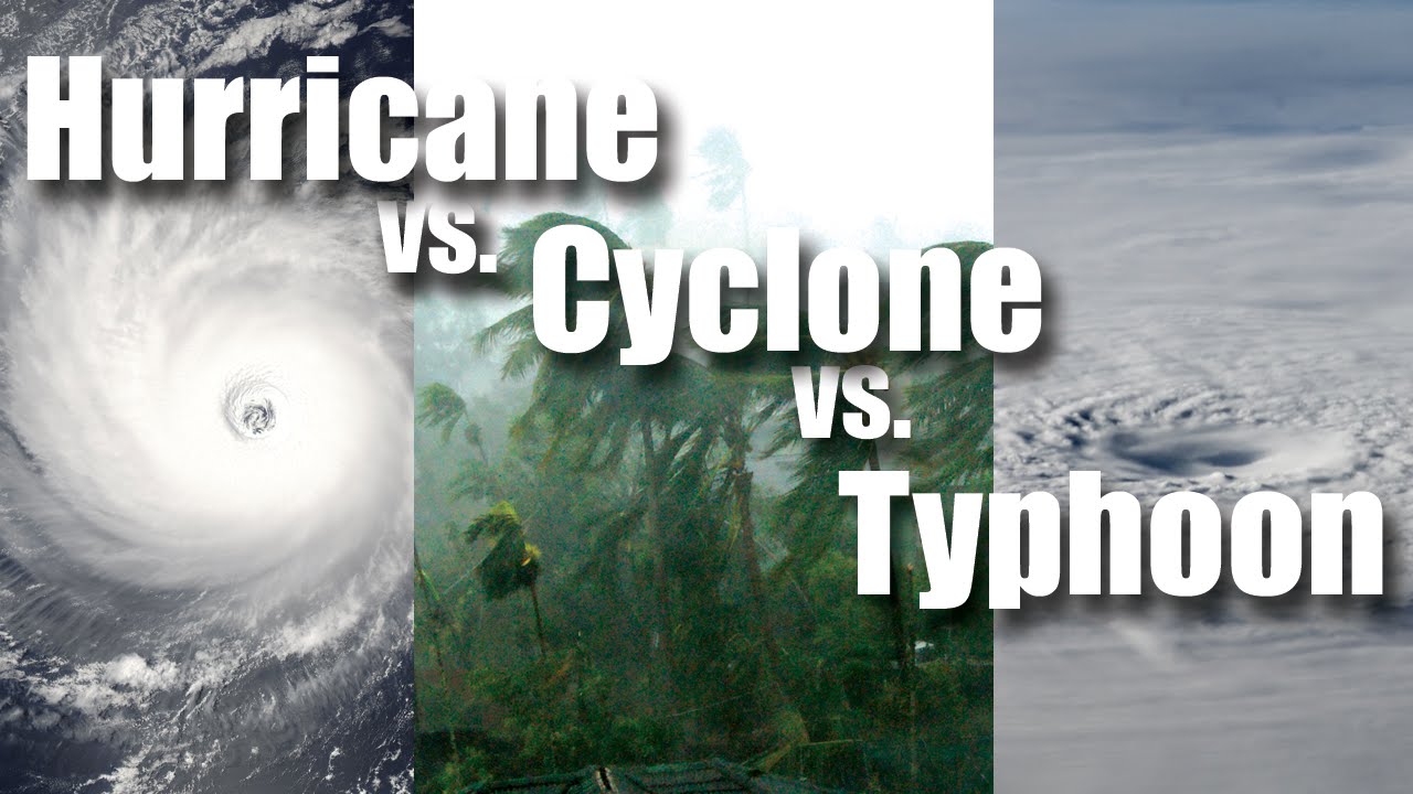 Hurricane vs Cyclone vs Typhoon