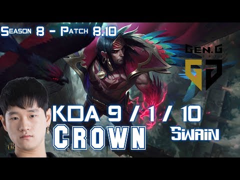 Gen Crown SWAIN vs FIZZ Mid - Patch 8.10 KR Ranked