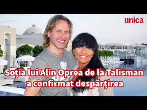Soția lui Alin Oprea de la Talisman a confirmat despărțirea