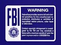 Navy Blue Warning Screens Walt Disney Home Video 2001