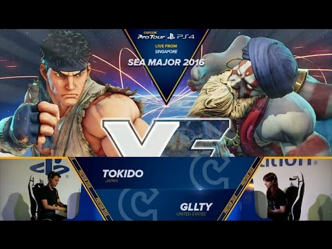 Tokido (Ryu) vs Gllty (Dhalsim) - SEA Major 2016 - Pools