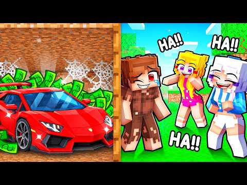 I Pretended to be POOR to Troll my Friends In Minecraft...