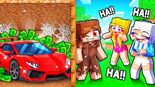 I Pretended to be POOR to Troll my Friends In Minecraft...