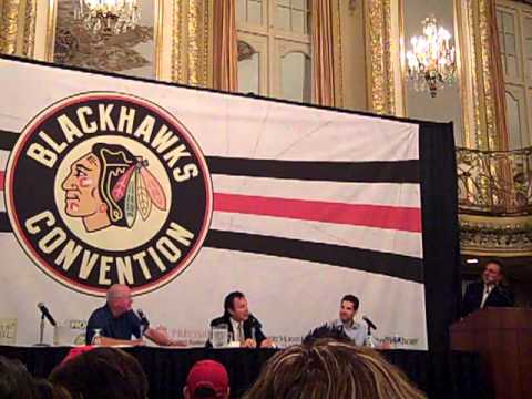 Goalie panel - Glenn Hall, Tony Esposito, Corey Crawford