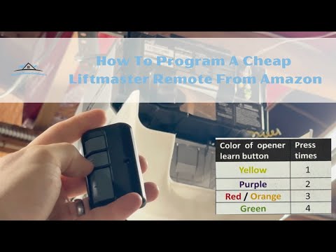 How To Program A Cheap Liftmaster Remote From Amazon
