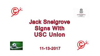 Jack Snelgrove Signs With USC-Union
