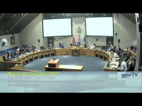 Chatham-Kent Council, October 20th, 2025
