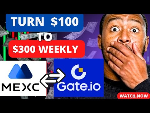 MEXC & GATE IO LIVE CRYPTO ARBITRAGE : MAKE UP TO $100 PROFIT || BUY ON MEXC,  SELL ON GATE IO