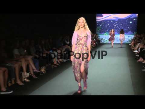 Models walk the runway at Anna Sui - Spring 2014 Mercedes...