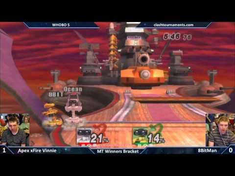 WHOBO 5 - Apex Vinnie vs 8BitMan - Mid Tiers - SSBB