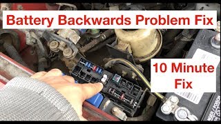 How To Replace Battery Fuse 80A On Nissan - Reversed Battery Post Mistake