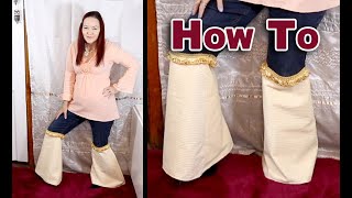 Turn Old Jeans Into Flared Jeans FAST (No Pattern Needed)