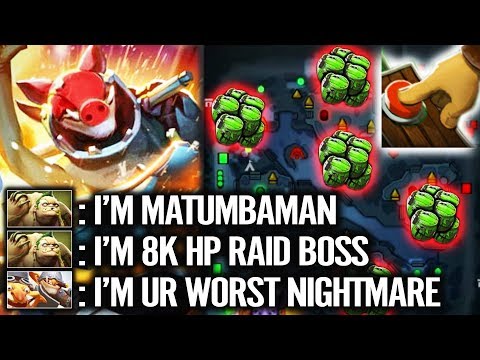 7000 MMR PRO TECHIES - VS - MATUMBAMAN 8K HP PUDGE RAIDBOSS | DOTA 2 PRO GAMEPLAY