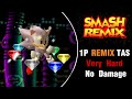 Smash Remix TAS Hyper Sonic Remix Mode Very Hard No Damage