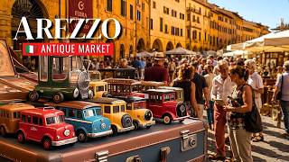 Arezzo, Italy 🇮🇹 | World's Best Antique Market Walking Tour in 4K