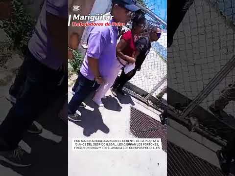 Trabajadores de Polar Marigüitar, por solicitar diálogo, les encierran y llama a policía .