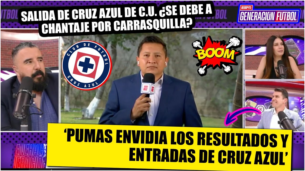 ¿PUMAS LE TIENE ENVIDIA A CRUZ AZUL? Razón por la que no jugará en CU este semestre | Generación F