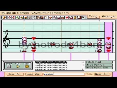 Mario Paint Composer - Jungles of Fire Flower Island Mario Paintasy XVI (in HD)