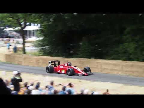 Ex-Nigel Mansell Ferrari 640 glorious V12 sounds