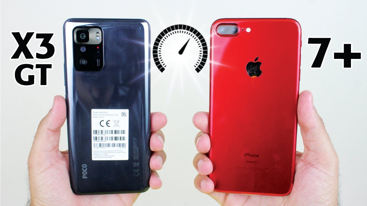Poco X3 GT vs iPhone 7 Plus SPEED TEST! WOW🔥