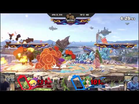 Battery Basement: Lights Out - Dusty (Toon Link) Vs. AcaRa|Shoe (Palutena, ZSS) - Top 32 WQF