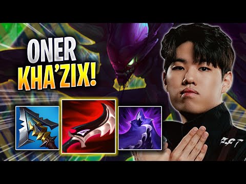 ONER IS SO CRAZY WITH KHA'ZIX! - T1 Oner Plays Kha'zix JUNGLE vs Taliyah! | Season 2023