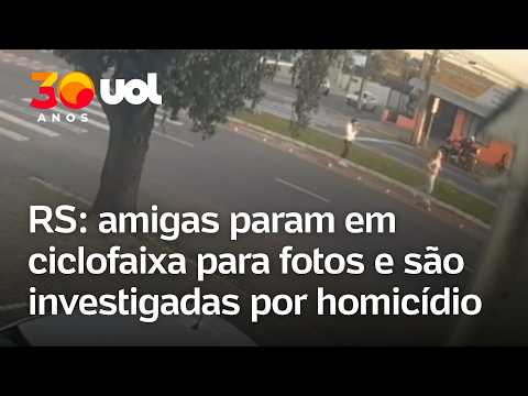 Acidente em Passo Fundo: vídeo mostra amigas tirando fotos em ciclofaixa antes de ciclista morrer