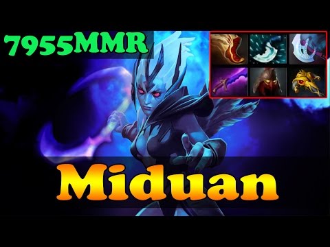 Dota 2 - Miduan 7955 MMR Plays Vengeful Spirit - Ranked Match Gameplay!