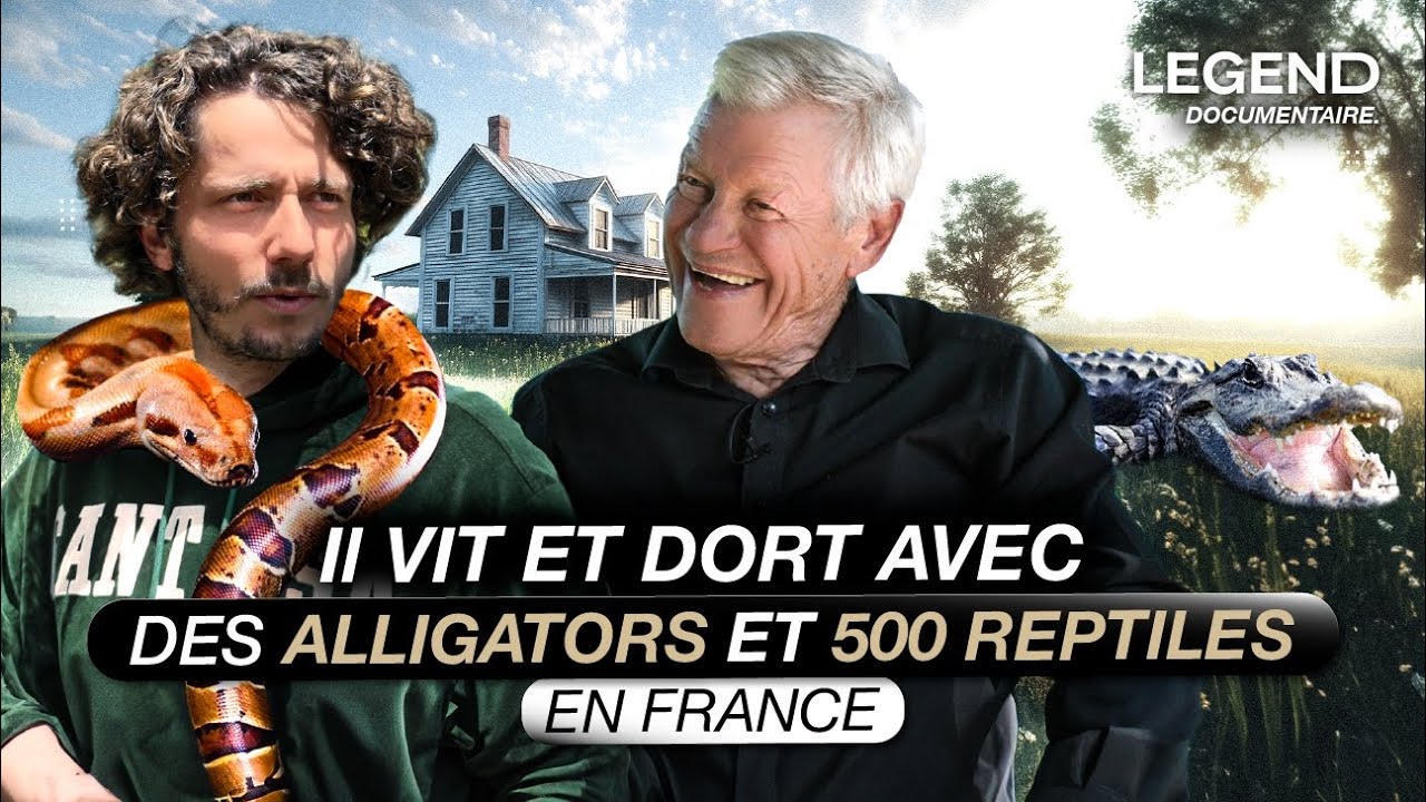 IL VIT ET DORT AVEC DES ALLIGATORS ET 500 REPTILES EN FRANCE !
