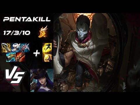 BOTTOM Jhin vs Caitlyn [PENTAKILL] - EU Challenger Patch 14.22