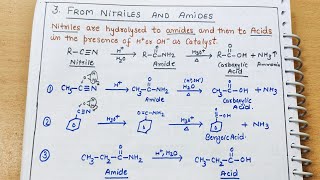 3) Carboxylic acid from Nitrile and Amide class12 organic chemistry #neet #cbse #jee #chemistry