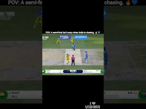 🔥 INDIA OWNED THE SEMI-FINAL! 🇮🇳💙 | Champions Trophy 2025 | Australia vs India #shorts