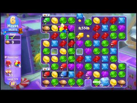 Wonka's World of Candy Level 572 - NO BOOSTERS + FULL STORY 🍫 | SKILLGAMING ✔️