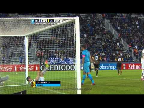 Gol de Sills. Vélez 0 - Olimpo 2. Fecha 18. Primera División 2015. FPT.