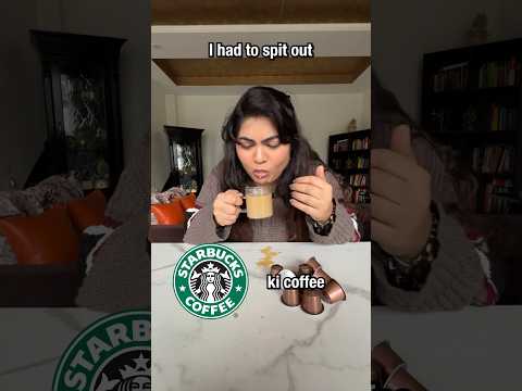 🤢I had to spit Starbucks ki Coffee! | Starbucks OG Coffee vs. Starbucks House Blend coffee #shorts