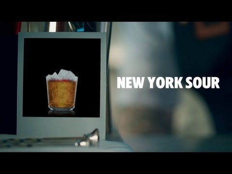 NEW YORK SOUR DRINK RECIPE - HOW TO MIX