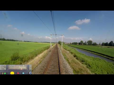 A train driver's view: Alkmaar - Hoorn, SGM, 24-Jun-2016.