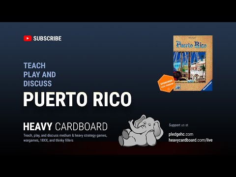 Puerto Rico (with Expansions #1 & 2) 4p Teaching & Play-through by Heavy Cardboard