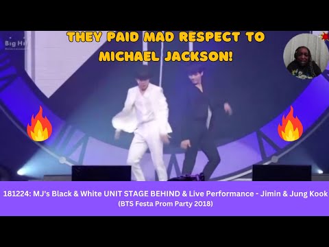 Baby Army 1st Reaction: Jimin & Jung Kook: MJ's Black & White UNIT STAGE BEHIND & Live BTSFesta 2018