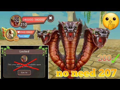 How to go new  legendry hydra island without level 207 only need 200 😮no Eagle no flying glitch