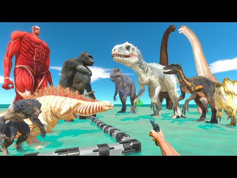 FPS Avatar Rescues Monsters and Fights Dinosaurs - Animal Revolt Battle Simulator