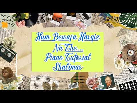 Hum Bewafa Hargiz Na The Piano Tutorial | Kishore Kumar | Shalimar | Rawcutz