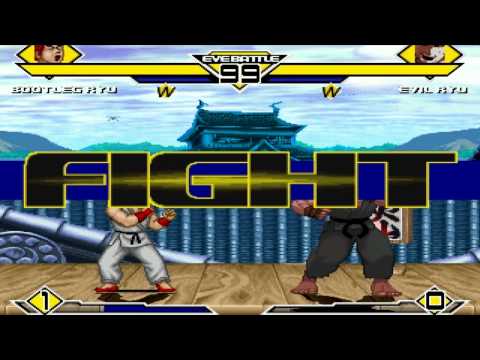 SS MUGEN All-Stars #128 - Bootleg Ryu(me) vs. Evil Ryu