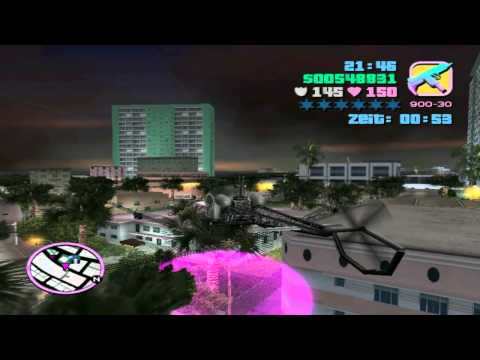 GTA Vice City [100%] Walkthrough #069-Heli-Checkpoint-Rallye: Ocean-Beach-Heli-Checkpoint-(German)
