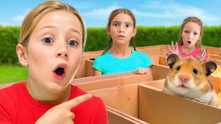 Nastya and the challenge of escaping the hamster maze