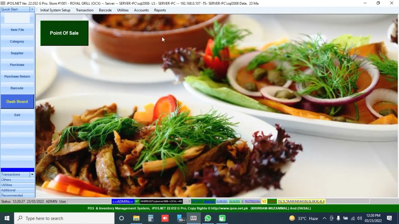 Restaurant Fast Food Cafe Software Demo