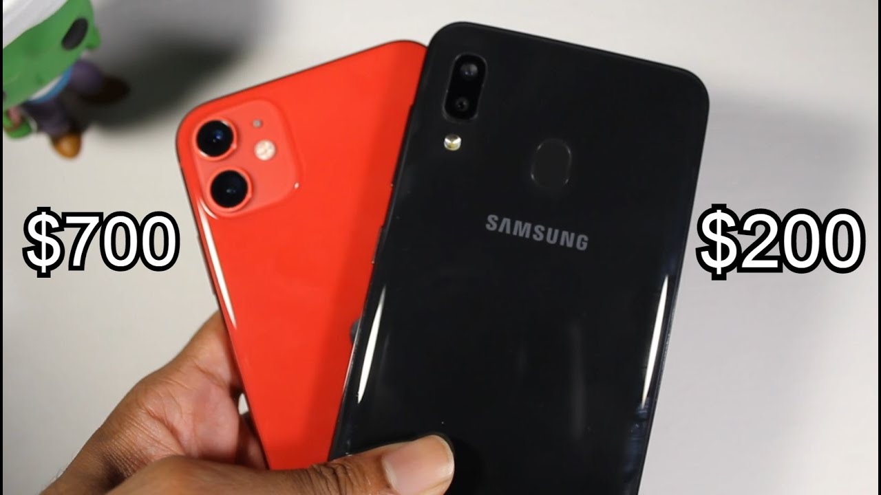 Samsung Galaxy A20 VS IPhone 11 - The $200 A20 Will Surprise You! (Speed Cameras & Specs) 2019-2020